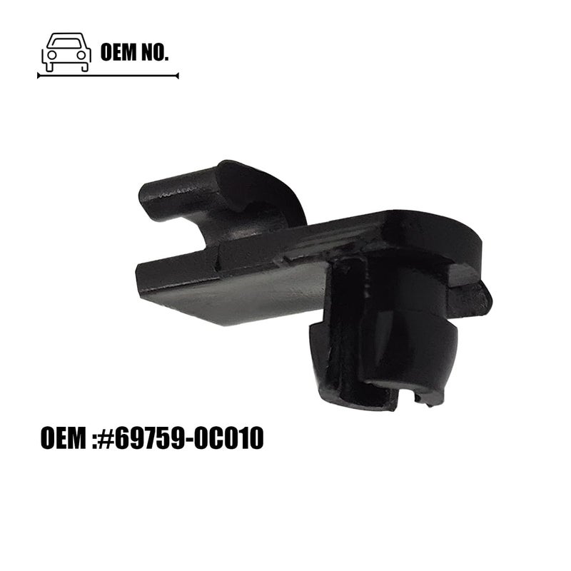 LXROAR01 2PCS Hood Safety Catch Snap Compatible with Toyota Sequoia 2001 to 2020 Year, for Tundra 2000 to 2013 Year, for 69759-0C010 Hood Clips - Image 4
